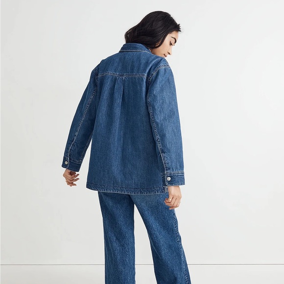 Madewell Quilted-Lining Denim Shirt-Jacket - Picture 2 of 7